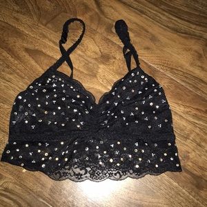 Victoria secret Pink lace sequin bra